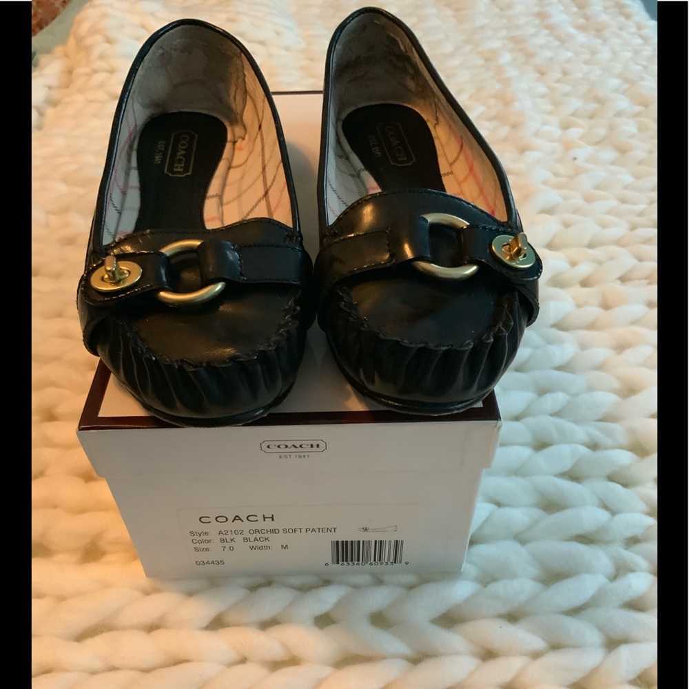 COACH Orchid Black Patent Never Worn